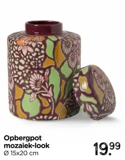 Xenos Opbergpot mozaiek-look aanbieding