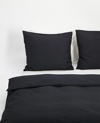 HEMA HEMA Dekbedovertrek - Zacht Katoen - Structuur Donkergrijs (donkergrijs) aanbieding