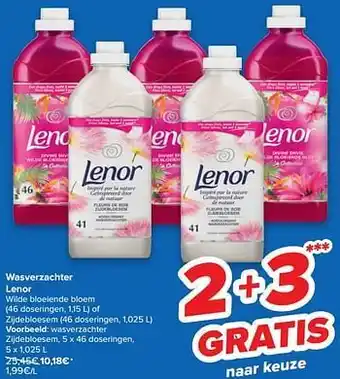 Carrefour Wasverzachter zijdebloesem aanbieding