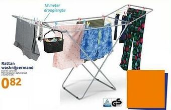 Action Rattan wasknijpermand aanbieding