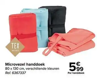 Carrefour Microvezel handdoek aanbieding