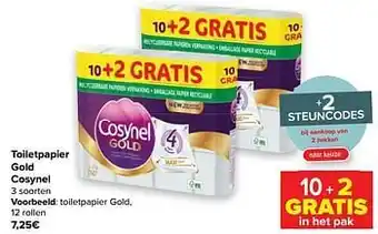 Carrefour Toiletpapier gold aanbieding