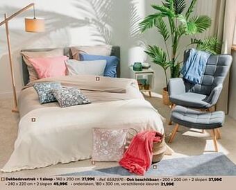 Carrefour Dekbedovertrek + 1 sloop aanbieding