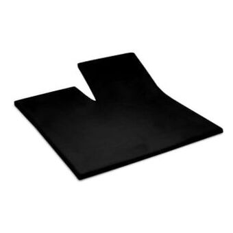 Leen Bakker Cinderella split topper hoeslaken - zwart - 180x210 cm - Leen Bakker aanbieding