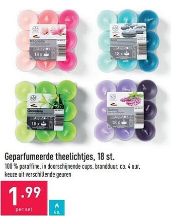 ALDI Geparfumeerde theelichtjes aanbieding