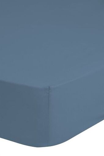 De Matrassen Gigant Hoeslaken 180x200 HIP katoen-satijn ice blauw aanbieding