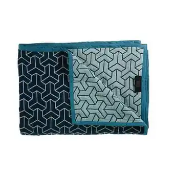 Leen Bakker KAAT Amsterdam plaid Metro - blauw - 180x260 cm - Leen Bakker aanbieding