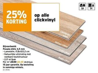 GAMMA Clickvinyl pasada aanbieding