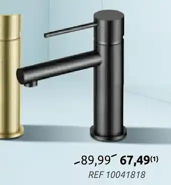 Brico Essebagno wastafelkraan luisa laag gun metal aanbieding