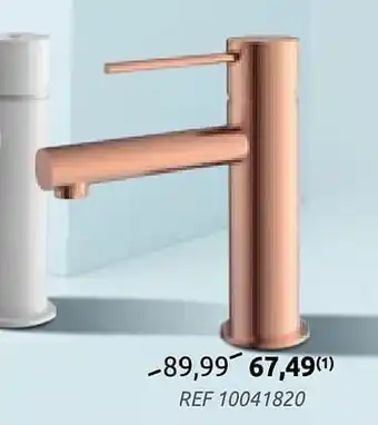 Essebagno wastafelkraan luisa laag koper