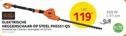 Brico Elektrische heggenschaar op steel ph5551-qs aanbieding