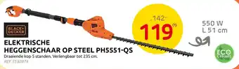 Elektrische heggenschaar op steel ph5551-qs