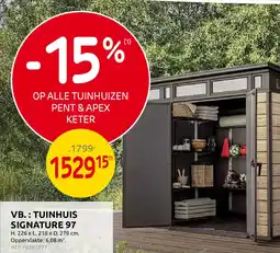 Brico Tuinhuis signature 97 aanbieding