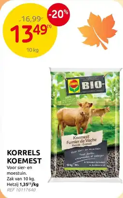 Brico Korrels koemest aanbieding