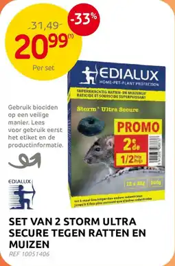 Brico Set van 2 storm ultra secure tegen ratten en muizen aanbieding