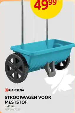 Brico Strooiwagen voor meststof aanbieding