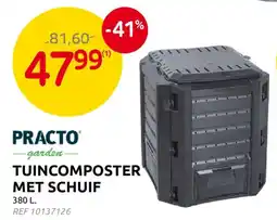 Brico Tuincomposter met schuif aanbieding
