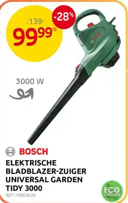 Brico elektrische bladblazer-zuiger universal garden tidy 3000 aanbieding