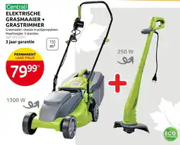 Brico Elektrische grasmaaier + grastrimmer aanbieding