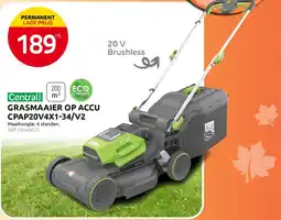 Brico Grasmaaier op accu aanbieding