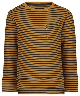 HEMA Kinder T-shirt Strepen Bruin (bruin)