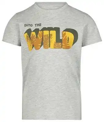 HEMA HEMA Kinder T-shirt Grijsmelange (grijsmelange) aanbieding