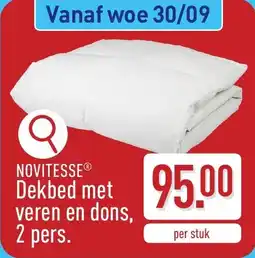 ALDI Novitesse Dekbed met veren en dons, 2 pers. aanbieding