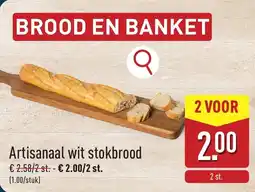 ALDI Artisanaal Wit Stokbrood aanbieding