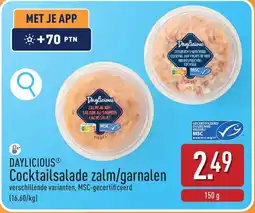 ALDI Daylicious Cocktailsalade Zalm / Garnalen aanbieding