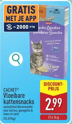 ALDI Cachet Vloeibare Kattensnacks aanbieding