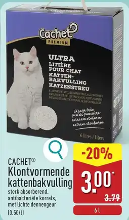 ALDI Cachet Klontvormende Kattenbakvulling aanbieding