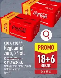 ALDI Coca-Cola Regular of Zero aanbieding