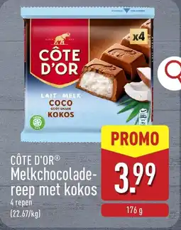 ALDI Côte D'Or Melkchocolade Reep met Kokos aanbieding