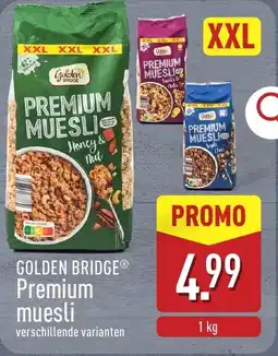 ALDI Golden Bridge Premium Muesli aanbieding