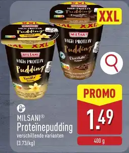 ALDI Milsani Proteïnepudding aanbieding