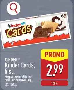 ALDI Kinder Cards aanbieding