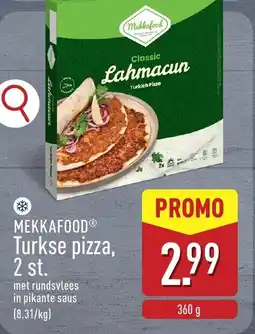 ALDI Mekkafood Turkish Pizza aanbieding