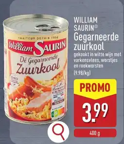 ALDI William Saurin Gegarneerde Zuurkool aanbieding