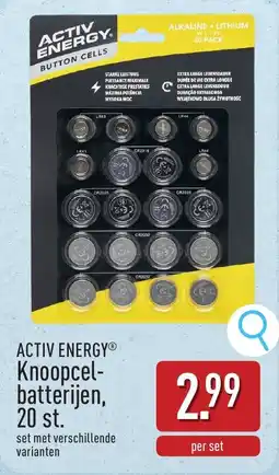 ALDI Activ Energy Knoopcelbatterijen aanbieding