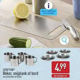ALDI Crofton Beker, Snijplank of Bord aanbieding