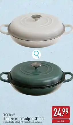 ALDI Crofton Gietijzeren Braadpan aanbieding