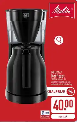 ALDI Melitta Koffiezet aanbieding