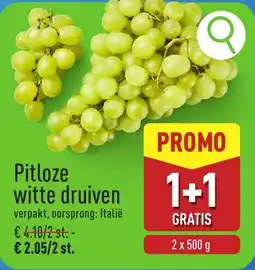 ALDI Pitloze Witte Druiven aanbieding