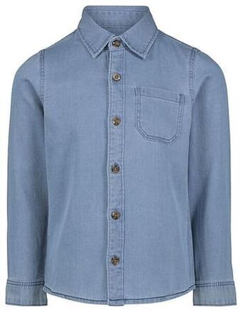 HEMA HEMA Kinderoverhemd Denim Lichtblauw (lichtblauw) aanbieding