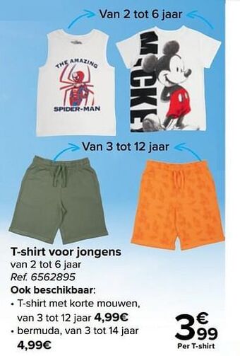 Carrefour T-shirt voor jongens aanbieding
