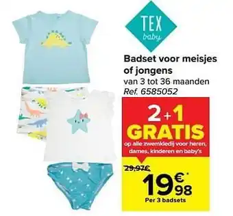 Carrefour Badset voor meisjes of jongens aanbieding