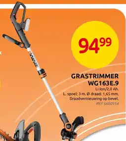 Brico Worx Grastrimmer WG163E.9 aanbieding