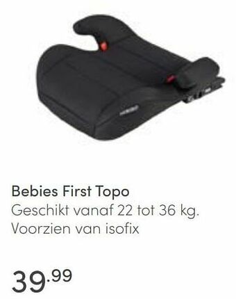 Baby & Tiener Bebies first topo aanbieding