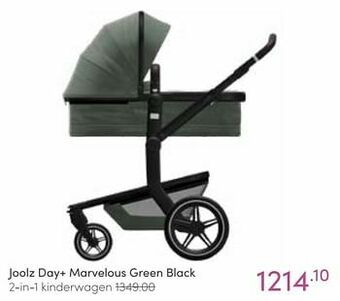 Baby & Tiener Joolz day+ marvelous green black 2-in-1 kinderwagen aanbieding