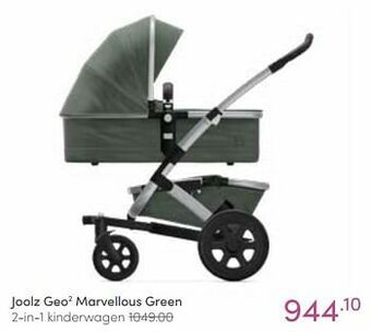Baby & Tiener Joolz geo2 marvellous green 2-in-1 kinderwagen aanbieding